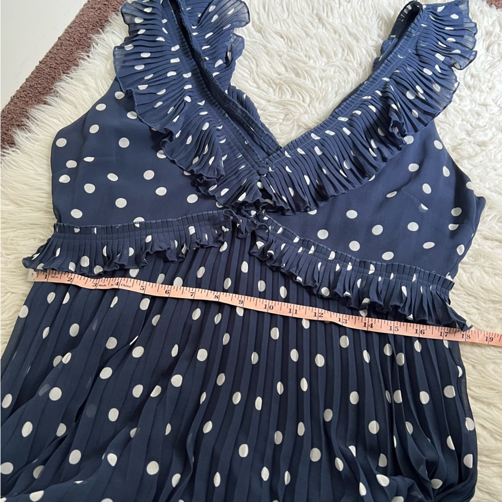 Sezane Rachelle Dress - Polka Dot Navy - Picture 10 of 10